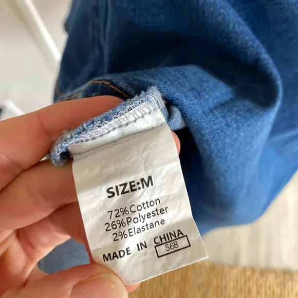 Blue Denim Sleeveless Dress - Picture 6 of 7